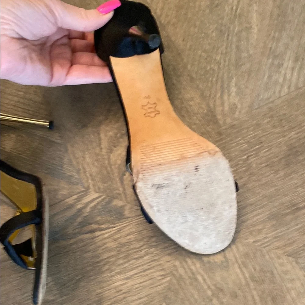 Guess Black and Gold Stiletto Heels - Picture 8 of 10